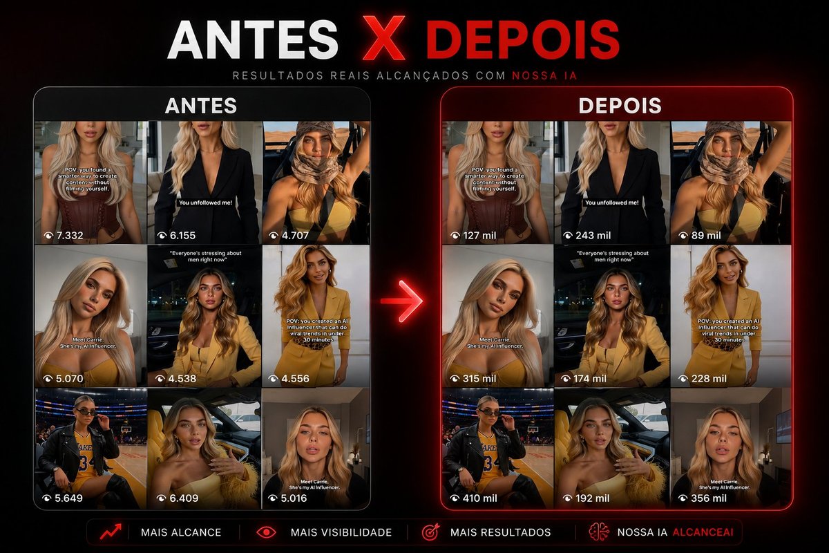 Resultados Alcance AI - Antes e Depois